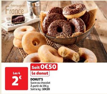 Donut'S offre à 0,5€ sur Auchan Hypermarché