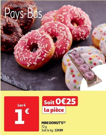 Mini Donut'S offre à 0,25€ sur Auchan Supermarché