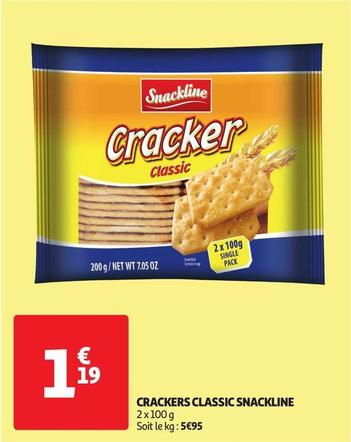 Snackline - Crackers Classic offre à 1,19€ sur Auchan Supermarché
