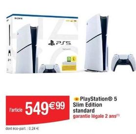 Sony - PlayStation 5 Slim Edition Standard offre à 549,99€ sur Cora
