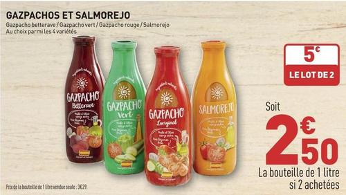 Gazpachos Et Salmorejo  offre à 2,5€ sur Grand Frais