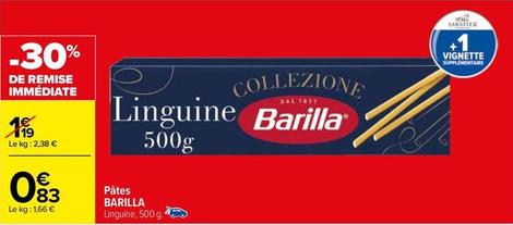 Barilla - Pâtes offre à 0,83€ sur Carrefour