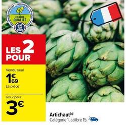Artichaut offre à 1,69€ sur Carrefour