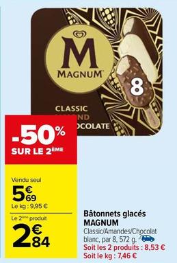 Magnum - Bâtonnets Glacés offre à 5,69€ sur Carrefour Market