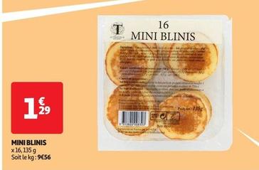 Mini Blinis offre à 1,29€ sur Auchan Hypermarché