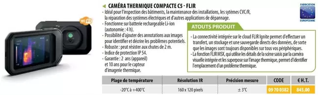 Fur - Caméra Thermique Compacte G5 offre à 845€ sur Loxam