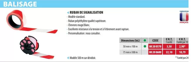 Ruban De Signalisation offre sur Loxam