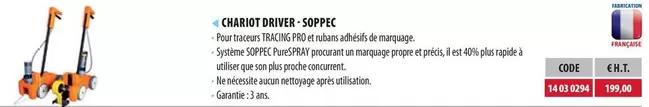 Chariot Driver-Soppec offre sur Loxam