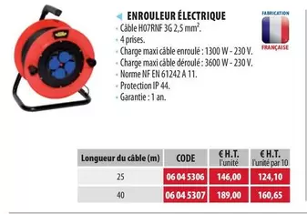 Enrouleur Électrique offre à 146€ sur Loxam