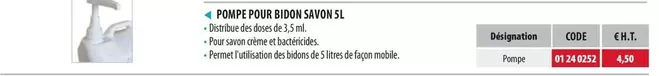 4 Poimpe Pour Bioton Savon S L offre à 4,5€ sur Loxam