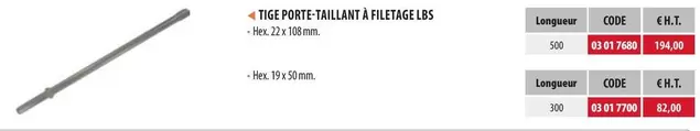 4 Tige Porte'Tillant A FiletAGE Lbs offre à 82€ sur Loxam