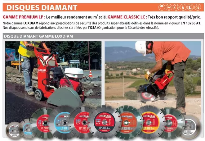 Disques Diamant  offre sur Loxam