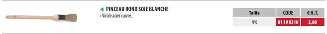 Pinceau Rond Soie Blanche offre à 2,8€ sur Loxam