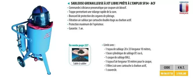 4 Sablusse Goreailleuses A Jet Ultra Prete À L'enpoij S54-act offre à 3950€ sur Loxam