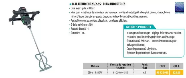 4 Malable Erb2732.5ch. Industries offre à 525€ sur Loxam