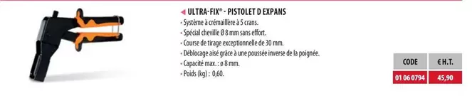 Pestolet Depans offre à 45,9€ sur Loxam