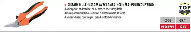 Ciseaux Multi-Usages Avec Lames Inclinées-Pluricoup'Ergo offre à 12,5€ sur Loxam