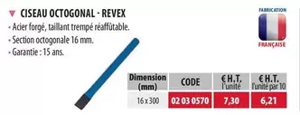 Revex - Ciseau Octogonal offre à 7,3€ sur Loxam