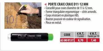 Porte Craie Craie  offre à 8,7€ sur Loxam