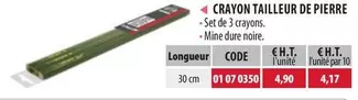 Crayon Tailleur De Pierre offre à 4,9€ sur Loxam