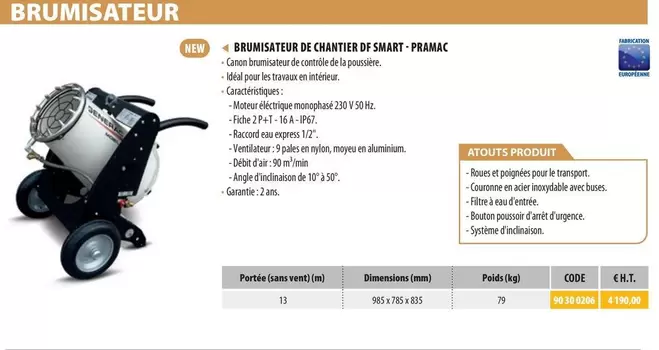 Brumisateur De Chatiere Di Smart-Permac offre à 4190€ sur Loxam