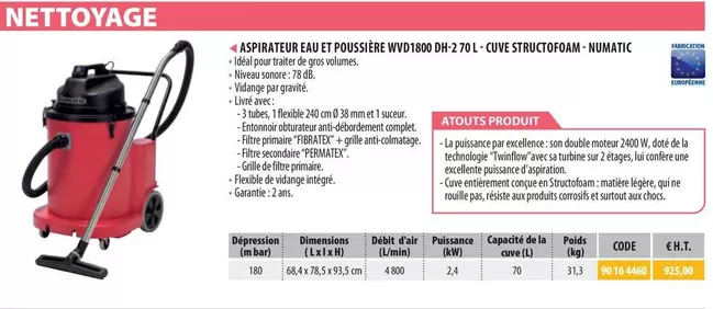 Nettoyage 4 Spragnée Sauté Poussière offre à 925€ sur Loxam