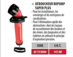 Rothenberger - Déboucheur Ropump Super Plus offre à 147€ sur Loxam