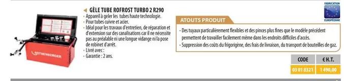 Gel Tube Refraset Turbo 2 Xm offre à 1490€ sur Loxam