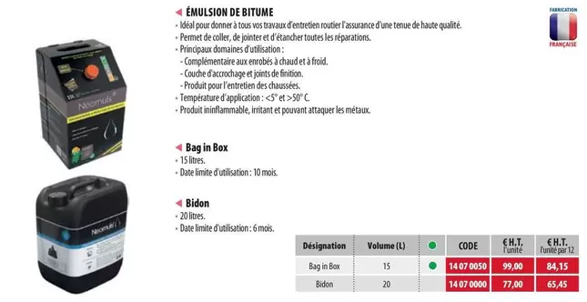 Émulsion De Bitume offre à 99€ sur Loxam