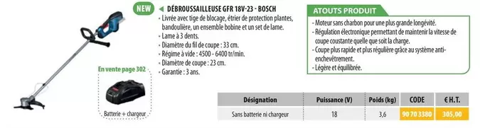 Bosch - Débroussailleuse GFR 18V-23 offre à 305€ sur Loxam