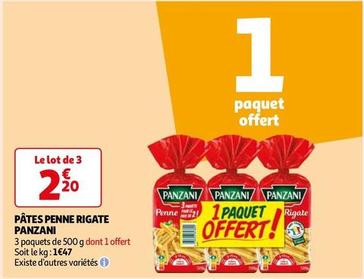 Panzani - Pâtes Penne Rigate offre à 2,2€ sur Auchan Hypermarché