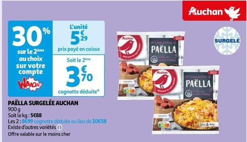 Auchan - Paella Surgelee offre à 5,29€ sur Auchan Hypermarché