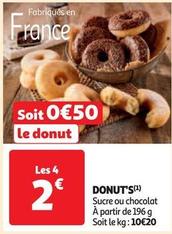 Donut's offre à 0,5€ sur Auchan Supermarché
