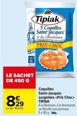 Tipiak - Coquilles Saint-Jacques Surgelées Prix Choc offre à 8,29€ sur Carrefour Contact