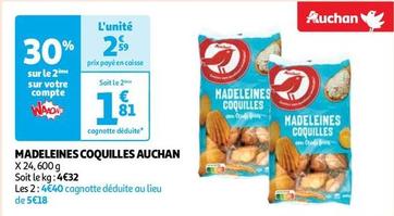 Auchan - Madeleines Coquilles offre à 2,59€ sur Auchan Supermarché