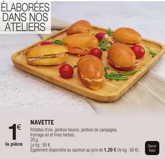 Navette offre à 1€ sur E.Leclerc