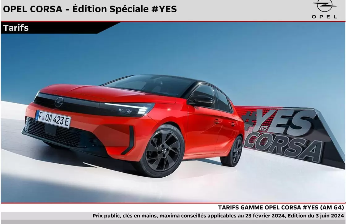 Voiture offre sur Opel
