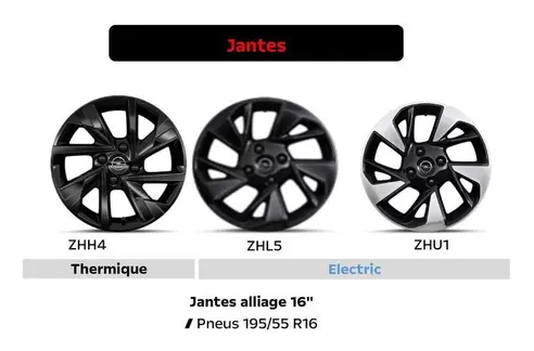 Jantes Alliage 16" offre sur Opel