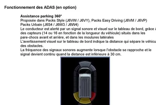 Assistance Parking 360° offre sur Opel