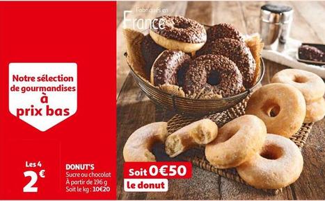 Donut's offre à 0,5€ sur Auchan Hypermarché