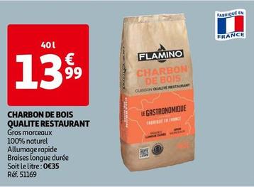 Flamino - Charbon De Bois Qualite Restaurant offre à 13,99€ sur Auchan Hypermarché