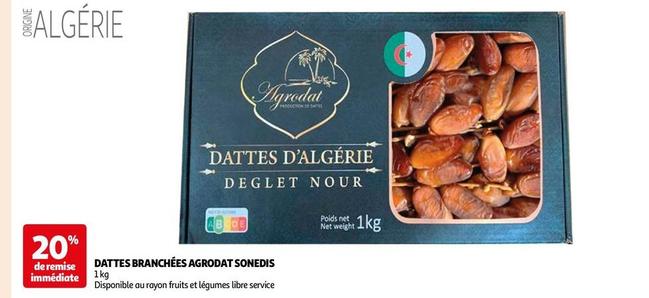 Agrodat - Dattes Branchées Sonedis offre sur Auchan Hypermarché