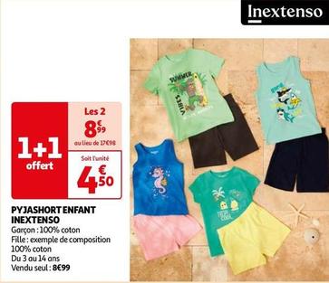 Inextenso - Pyjashort Enfant offre à 8,99€ sur Auchan Hypermarché