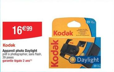 Kodak - Appareil Photo Daylight offre à 16,99€ sur Cora