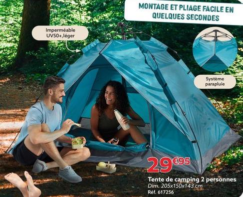 Tente De Camping 2 Personne offre à 29,95€ sur Gifi