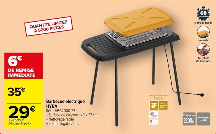 Hv82 - Barbecue Électrique offre à 29€ sur Carrefour