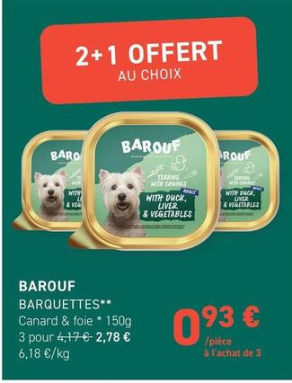 Barouff - Barquettes offre à 2,78€ sur Tom&Co