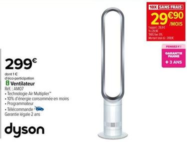 Dyson - Ventilateur offre à 299€ sur Carrefour