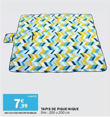 Dim - Tapis De Pique-nique offre à 7,99€ sur Intermarché Hyper