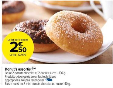 Donut's Assortis offre à 2,5€ sur Carrefour Market